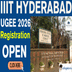 IIIT Hyderabad UGEE 2026 Registration Begins @iiit.ac.in; Apply by March 31